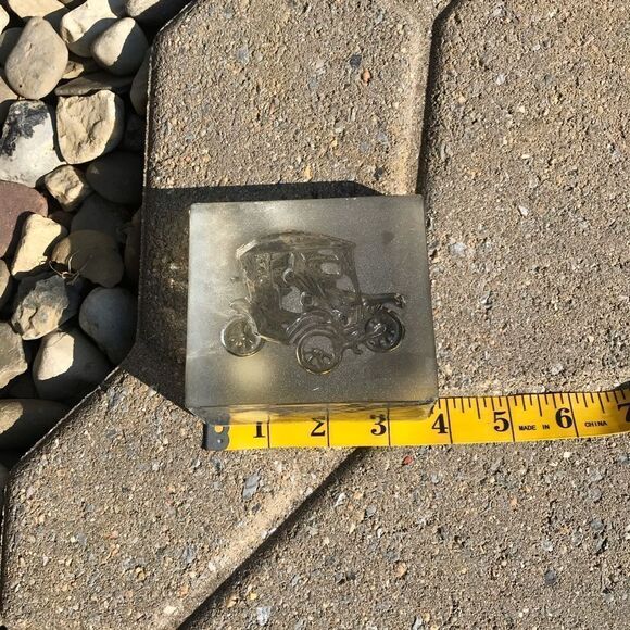 Vintage Crystal Glass Car Ford - Picture 7 of 10